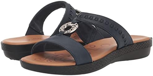 Easy Street Women's Talia Wedge Sandal, Navy, 10 | Image 6