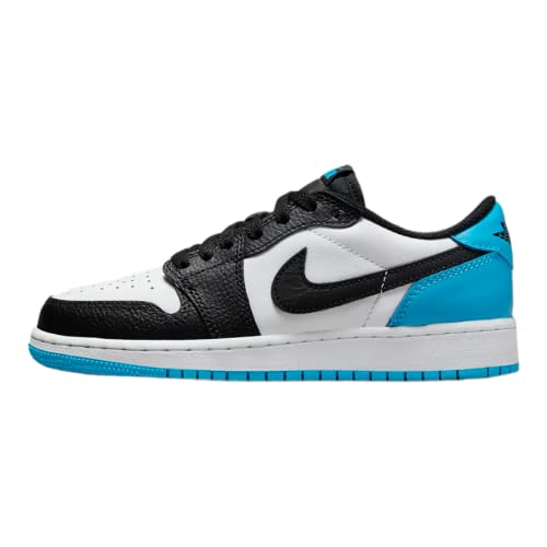 Jordan 1 Low OG Grade Schoo White/DK Powder Blue-Black CZ0858-104 7Y