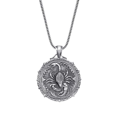 Scorpio Handmade Sterling Silver Necklace, Astrology Pendant, Scorpion Birthday Gift, Horoscope Necklace, Gift Pendant