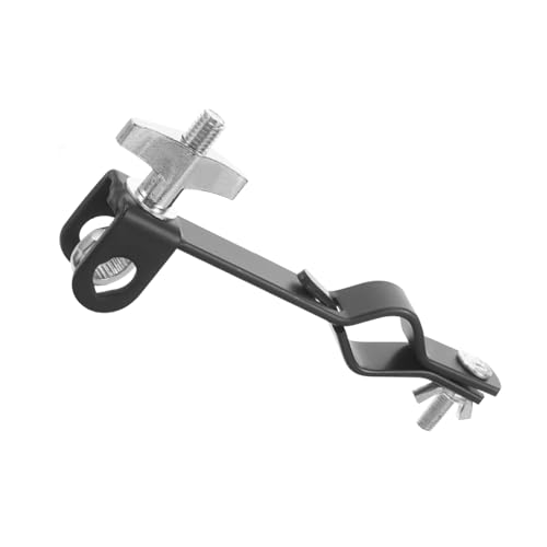 ibasenice Adjustable Drum Kit Cowbell Clamp Ergonomic Mounting Bracket for Musicians