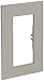 Hubbell HBLTRIM1WGY Wall Box Trim Plate, 1 Gang, Gray