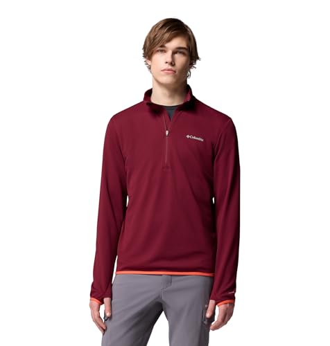 Chaqueta Columbia Tech Trail Utility Warm Half Zip Cortavientos Hombre Forro Técnico