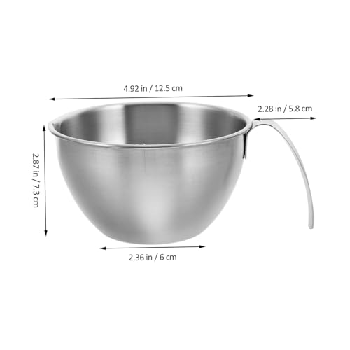Tazón de Acero Inoxidable con Pico y Asa Mediano para Cocina miniatura 2