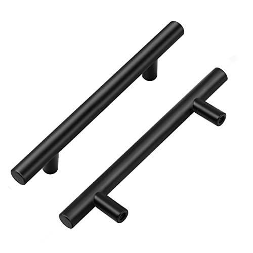 25 Pack 4 Inch Cabinet Pulls Black Cabinet Handles Kitchen Hardware