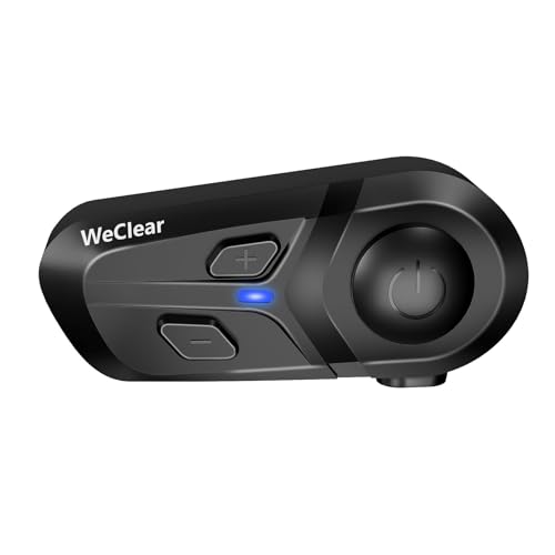 L1 Motorradhelm Headset, Helm Bluetooth Kopfhörer mit Sprachassistent, Geräuschunterdrückung Bluetooth-Headset, 40mm HiFi Lautsprecher, IP67 Wasserdicht