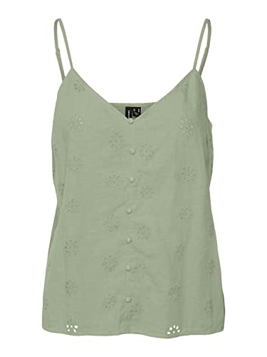 VERO MODA Vmmaja Singlet débardeur femme col rond sans manches chic