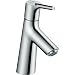 Produktbild hansgrohe Waschtischarmatur Talis S, Wasserhahn Bad mit Auslauf Höhe 80 mm, Badarmatur wassersparend, Chrom