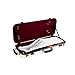 Crossrock Fiberglass Double Violin Case fits Two 4/4 Full-Size Violins- Includes TSA lock, Protective Blanket, Hygrometer, Removable Shoulder Straps- Milky White (CRF2020DVMW)