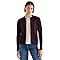 CECIL Damen 2515363 Cosy Cardigan mit Zipper, Eggplant red Melange, M