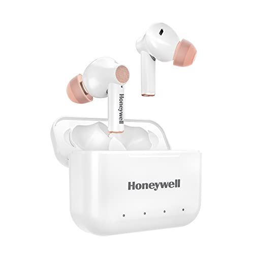 Image of Honeywell Moxie V1000 Truly Wireless Earbuds, Bluetooth V5.0, 2 hrs uninterrupted Music with 10 mins of Charge, Dynamic 10mm*2 Drivers, 200mAh Battery, IPX4 Water Resistance, Voice Assistant Enabled