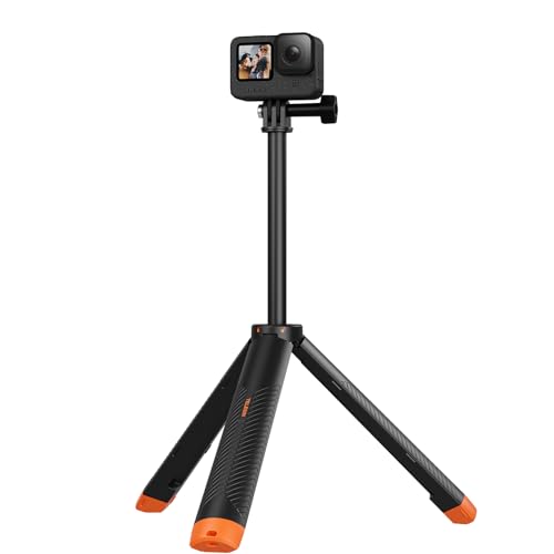 Image of TELESIN 4 in 1 Selfie Stick Floating Hand Grip Tripod Waterproof Extendable Selfie Monopod for Go-Pro Hero 13, 12, 11, DJI Action 5 Pro 4 3、Insta-360 Ace Pro 2 and Most Action Camera