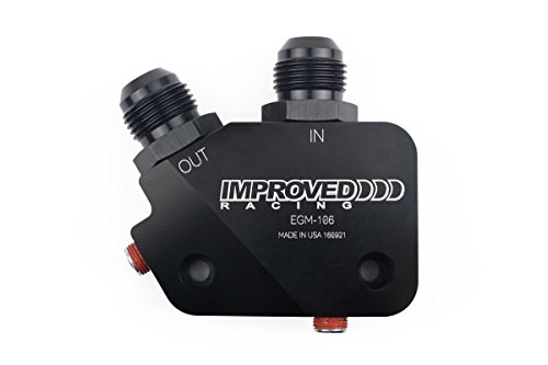 Improved Racing Egm-106 Low-Profile Oil Cooler Adapter For Gm Ls Engines, 8An #TOP3