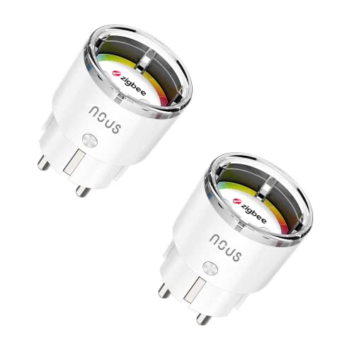 A1Z ZigBee Smart Steckdose mit Energieüberwachung, 16A, Fernsteuerung, Sprachsteuerung, Zeitplan & Timer, Kompatibel mit Alexa, Google Home, ZigBee Hub Erforderlich, Pack of 2