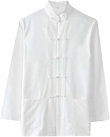 ZooBoo Traditional Long Sleeve Tang Kung Fu Uniform Men's Shirt