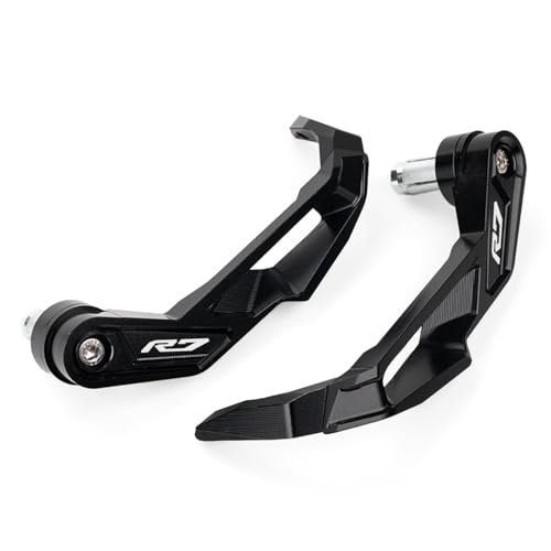 MOWOK Fit for Yamaha R7 YZF-R7 YZFR7 2021 2022 2023 2024 2025 Accessories Motorcycle Clutch Brake Lever Hand Guards handguard Handlebar Protector (Black)