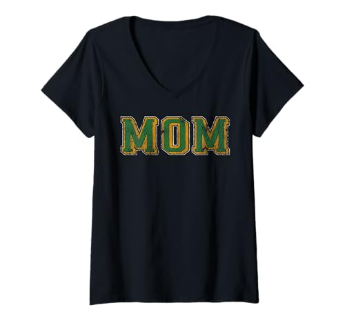 Mujer Mom Logo Classic Bold Font Mother's Day Irish Mama Grandma Camiseta Cuello V