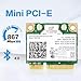 MQUPIN Dual Band Wirless- Intel 7260.HMW Dual Band Wireless Card-AC 7260 Network Adapter+Bluetooth 4.0 USE for Intel AC Half Mini Pcie Card 802.11 b/a/g/n/ac(1 Pack)