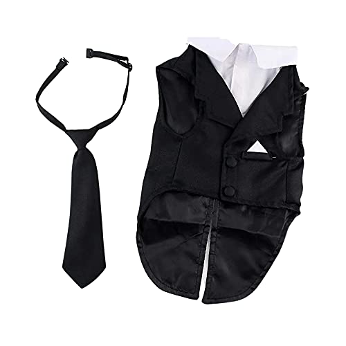 Disfraz tuxedo para perro con sombrero y correa 4XL miniatura 4