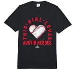 This Girl Loves Austin Hedges Austin Hedges Cleveland MLBPA Comfort Colors Adult Heavyweight T-Shirt
