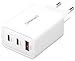 Produktbild Intenso Power Adapter W65ACC, USB Netzteil mit 1 USB-A und 2 USB-C Anschlüssen, energie sparender GaN-Technologie und 65 Watt, weiß