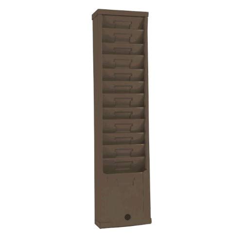 Anthem Model 156H Time Card Holder Rack, Steel, 12 Pockets- Gray #TOP7