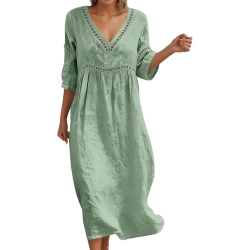 Robe grande taille ample décontractée pour le confort des femmes en été