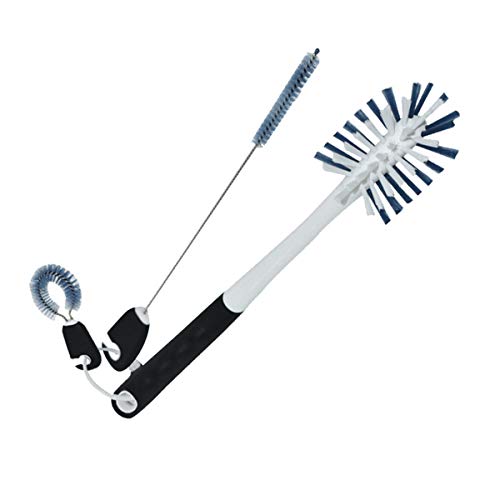 Qisan 3 Pcs Brosse De Nettoyage Set Bouteille Brosse De Nettoyage en Nylon Poils Brosses Brosse À Bouteille Brosse À Brosse Brosse À Bouteille pour Bébés Bouteilles À Café Tasses À Café Bière Cover