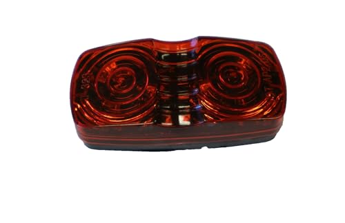 Everything for trailers, RVs and trucks and more - Bullseye 2 x 4 Double LED Red Clearance Marker Light Surface Mount (FS1XN-481)