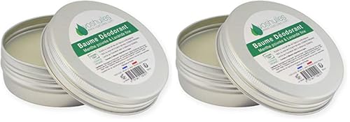 Baume déodorant menthe poivrée lavande en lot de 2 pour un soin quotidien naturel
