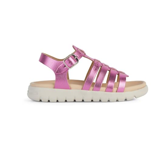 Geox J Sandal Soleima Gir - Sandalias para niña, Fuchsia, 10 UK Child