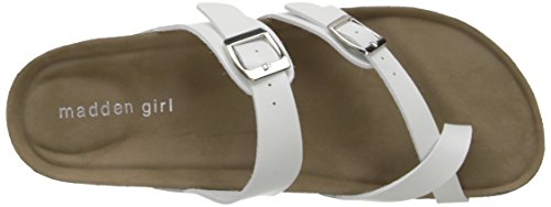 Madden Girl Women's Bryceee Flat Sandal, White Paris, 10 - Thumbnail 5