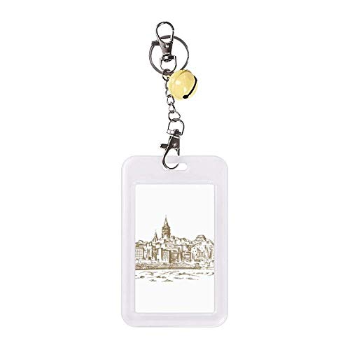 Badge protection carte crédit Turkey River Landmark Sketch étui rigide paysage