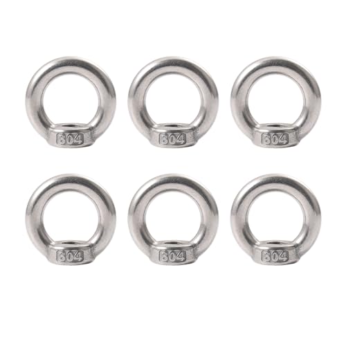 Mythosurge M8 Edelstahl Ringmuttern 6 Stück