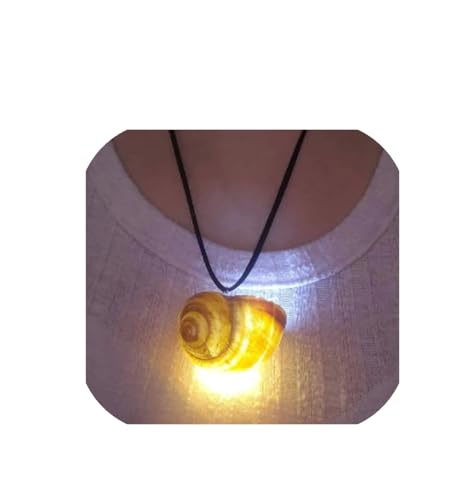 Sea Snail Shell Cosplay Costume Necklace Natural Conch Shell Glowing Necklace