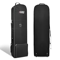 Golf-Reisetasche mit Rollen, Reise-Golftaschen für Fluggesellschaften, 600D Verschleißfestes Oxford-Gewebe, Golf-Reisetasche mit Verstellbarer Stützstange