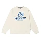 [キューエスジーエフ] YOASOBI パーカー 超現実 コンサート バンド 同じ服 長袖 ヨアソビ アルバム 群青 夜遊び プルオーバー 記念シャツ WHITE BLACK 上着 柔らかい おしゃれ 日常服 丸襟 メンズ レディース プレゼント (白,3XL)
