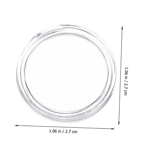 100 cápsulas plásticas para monedas 25mm transparentes miniatura 2