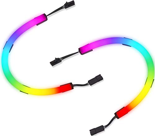 Corsair iCUE LS100 Smart Lighting Strip Lot d'Extension 250mm (Paramétrables Individuellement LED, Diffusion de Lumière Intégrée, Installation Rapide) 2x 250mm Bandes