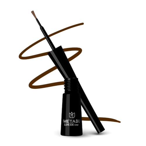 Image of Eyeliner - Brown, Waterproof Smudge proof Liquid liner | Long Lasting Eyeliner | One Stroke Application Liquid liner | Glossy Finish Eye Makeup with Quick-Dry Formula - 4ml