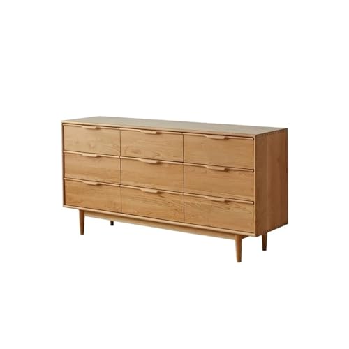 ADERFETBI Aparador Mesa de Entrada Sencilla de Madera Maciza de Cerezo (160 x 40 x 80 cm), Armario Moderno, Mueble de Almacenamiento detrás del sofá del salón. Aparadores