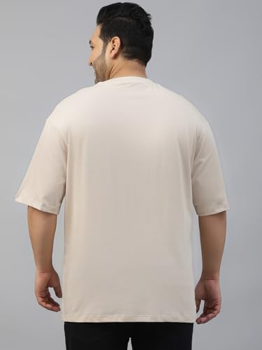 Image of Veirdo Men's Cotton Half Sleeve Plus Size Printed T-Shirts with NY & USA Designs, Stylish Comfortable & Durable Tees, Available in 2XL to 5XL Sizes