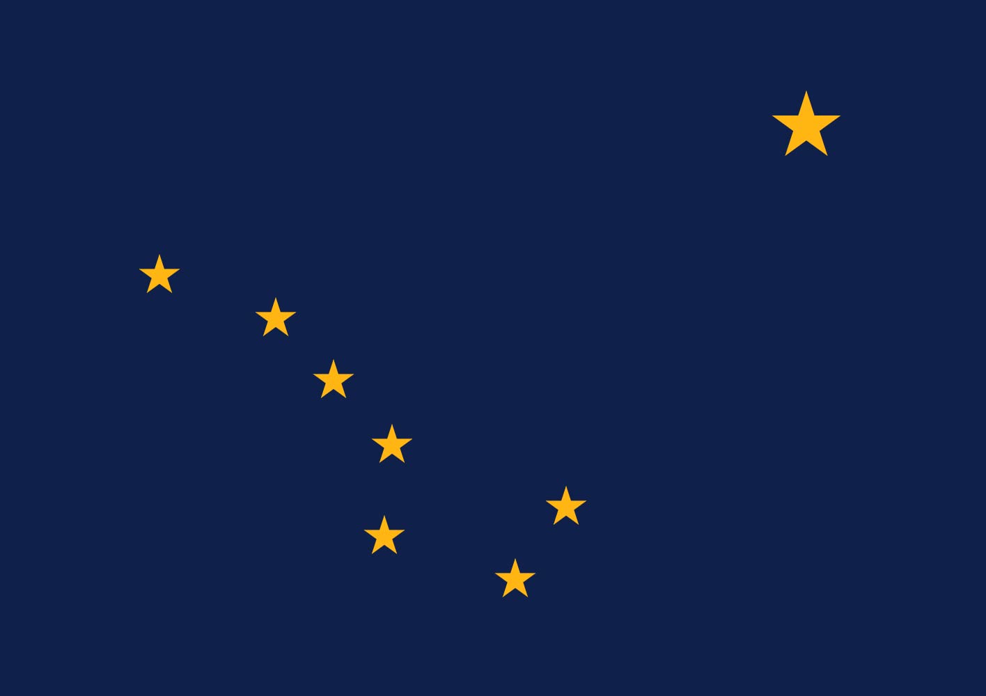 Drapeau paysage Alaska de 0.96m² grand pavillon medium extérieur