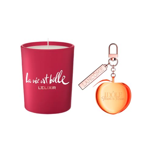 La Mejor Selección de La Vie Est Belle Lancome los más recomendados. 41 REGALO Lancôme en Compras de Cualquier Fragrancia, Vela La Vie Est Belle L'Elixir 75g + Idôle Peach N Roses Key Chain