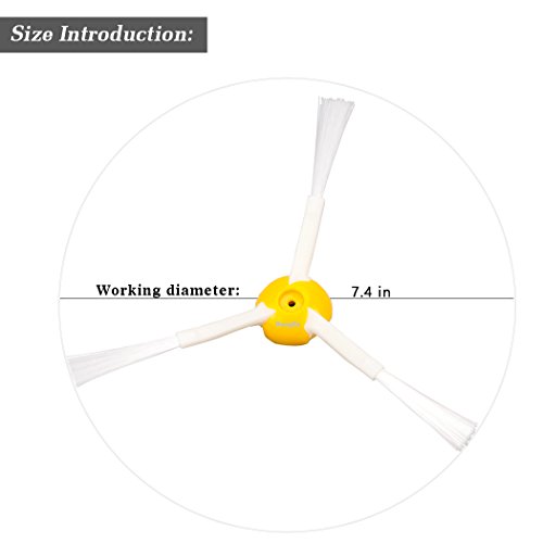Hongfa Replacement Brush Parts For I-Robot Roomba 981 980 960 860 870 877 880 890 891 895 805 Vacuum Cleaner, 20 Pieces Roomba 800 & 900 Series Side Brush Accessories #TOP3