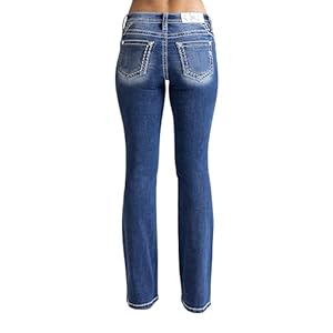 Miss Me Women’s Ella Jane Mid-Rise Bootcut Jeans