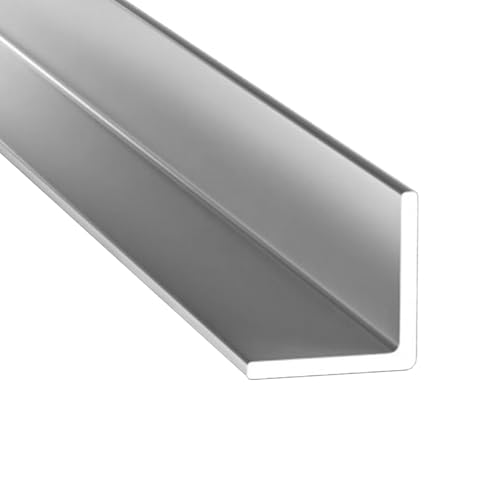 Gal Industrial Profilo Angolare in Alluminio 40x40x2 mm | Lunghezza 60 cm | Profili ad Angolo a L Angolari in Alluminio