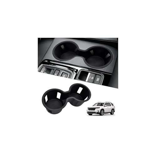 Image of Cup Holder Inserts Compatible with Honda Pilot 2023-2025 2026 Accessories, Non-Slip TPE Center Console Cup Holder Protector Organizer for Honda Ridgeline&Passport 2024 2025 2026 Accessories