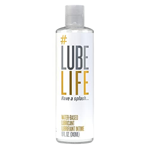 LubeLife Water-Based Lube – Personal Lubricant for Men, Women & Couples, Travel Size, Non-Staining, Easy Clean-Up, Toy-Safe, 8 Fl Oz: 8 Fl Oz (Pack of 2)