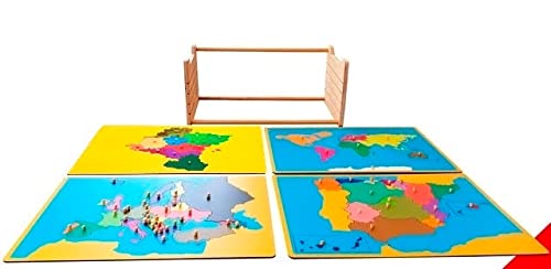 International Montessori Institute - Mapas Puzzle + Mapa De Navarra + Expositor De Regalo Cover