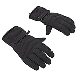 OEBUAFI Winter-Schneehandschuhe, wasserdichte, Winddichte für Kaltes Wetter mit Touchscreen und Fleece-Futter, Zum Skifahren, Snowboarden, Radfahren, Fahren, Wandern (Black)